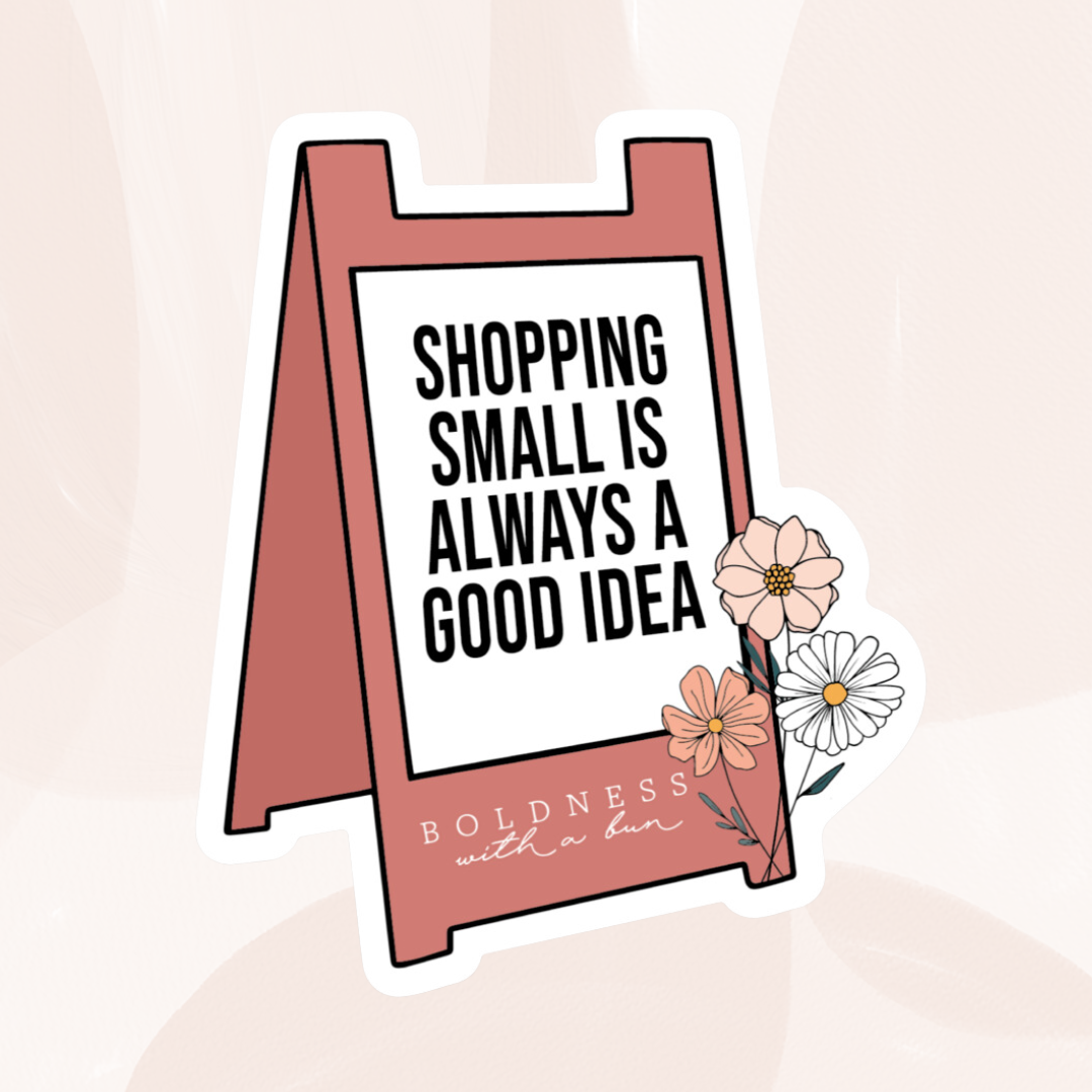 Shopping Small BWAB Sticker