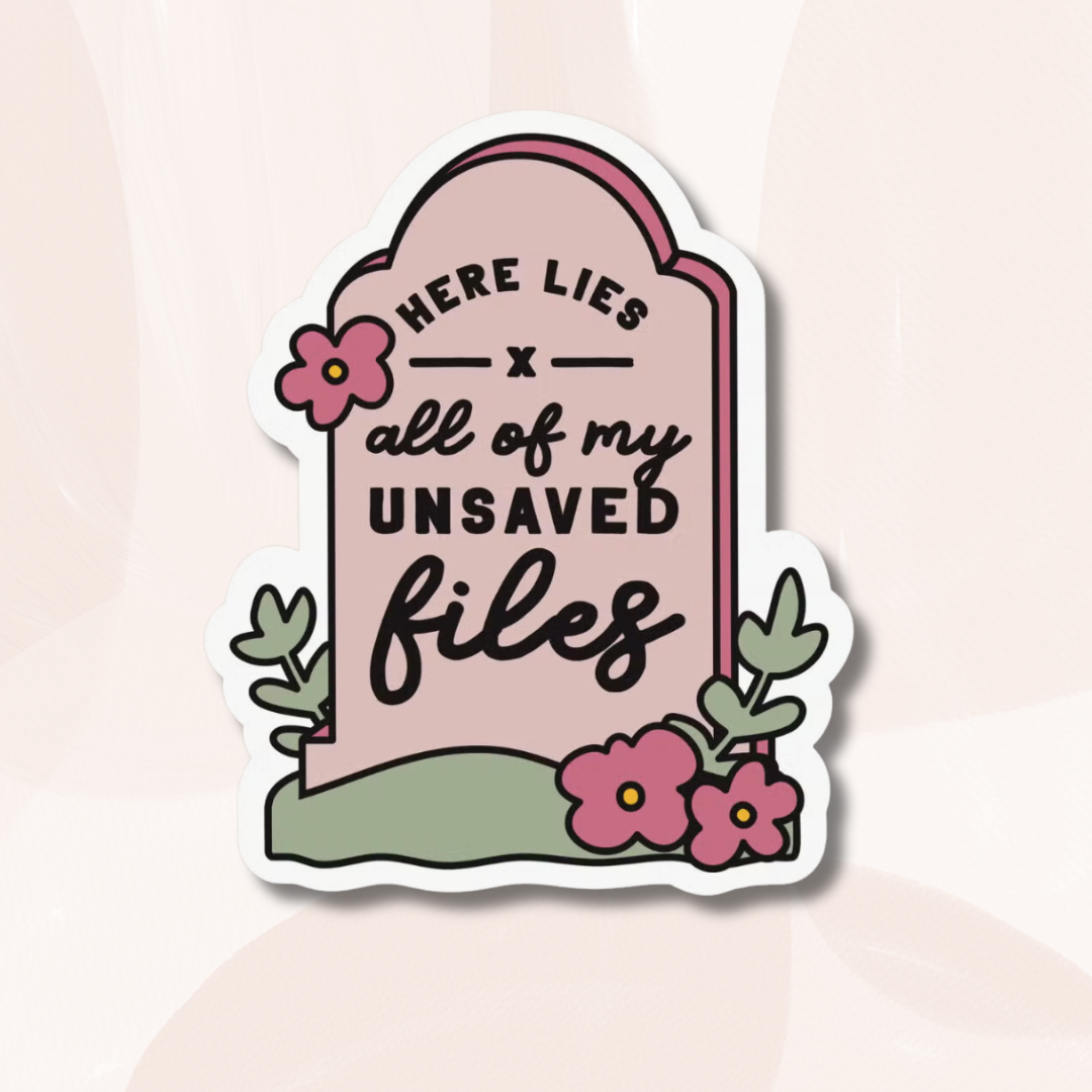 Unsaved Files Sticker
