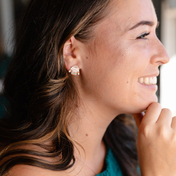 Christmas Sweater Enamel Studs