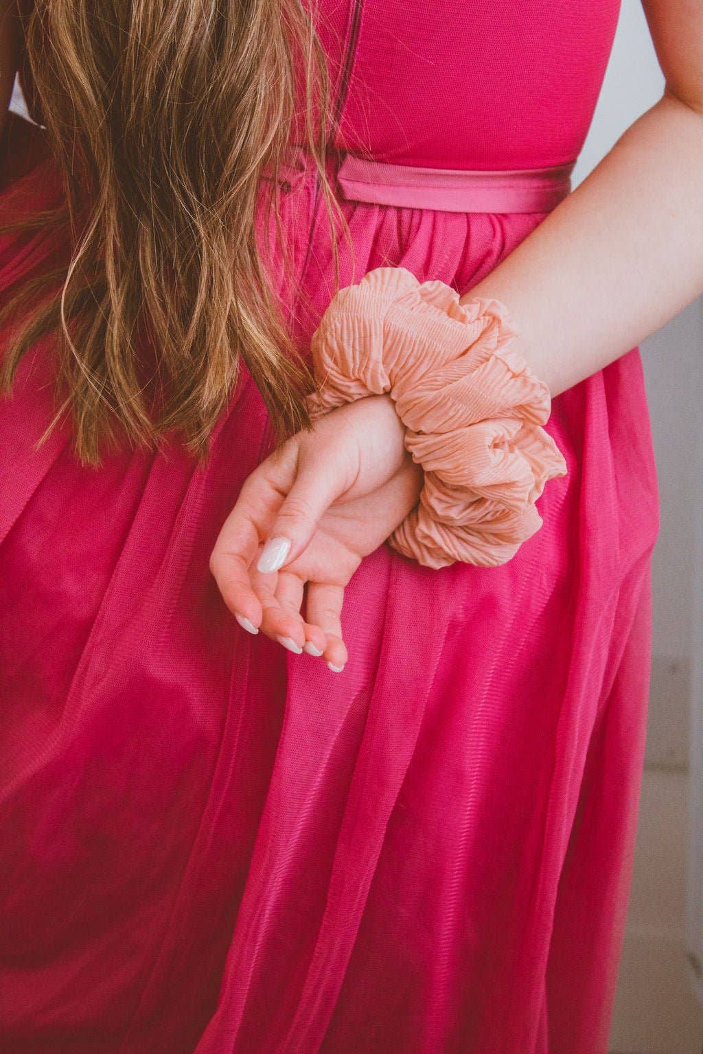 Elsa | Blushing Jumbo Scrunchie