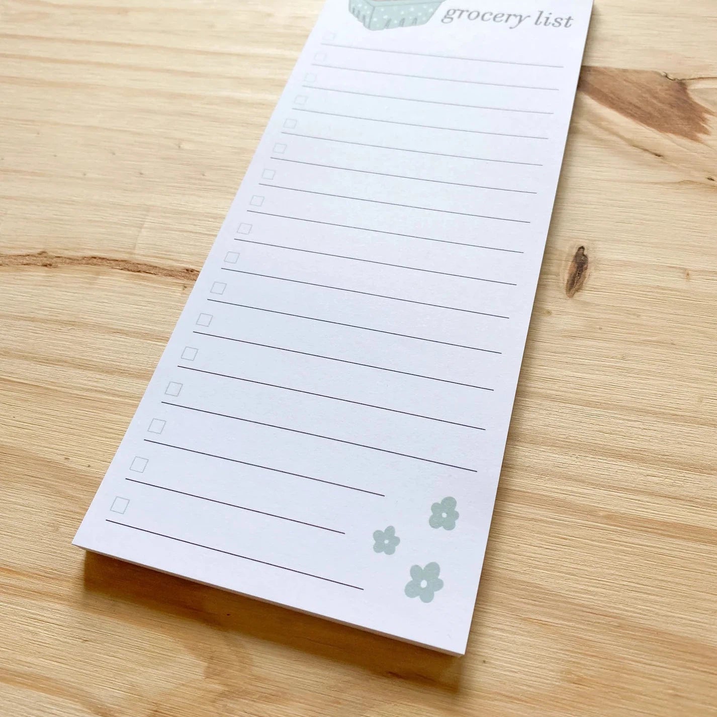 Grocery List Notepad