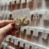 Monica | Gold Hoops
