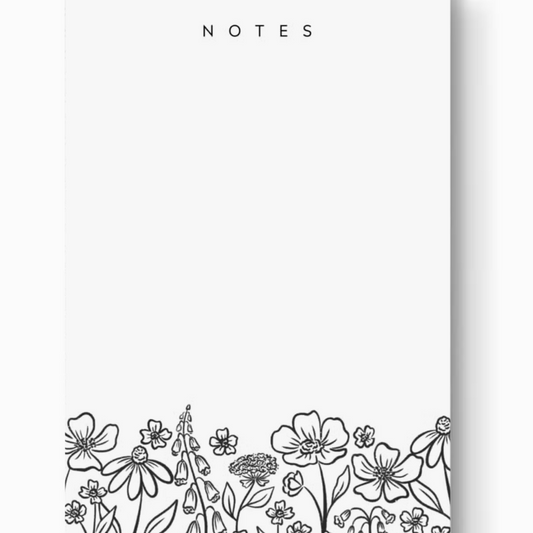 Floral Notepad (3 Patterns)-Boldness with a Bun