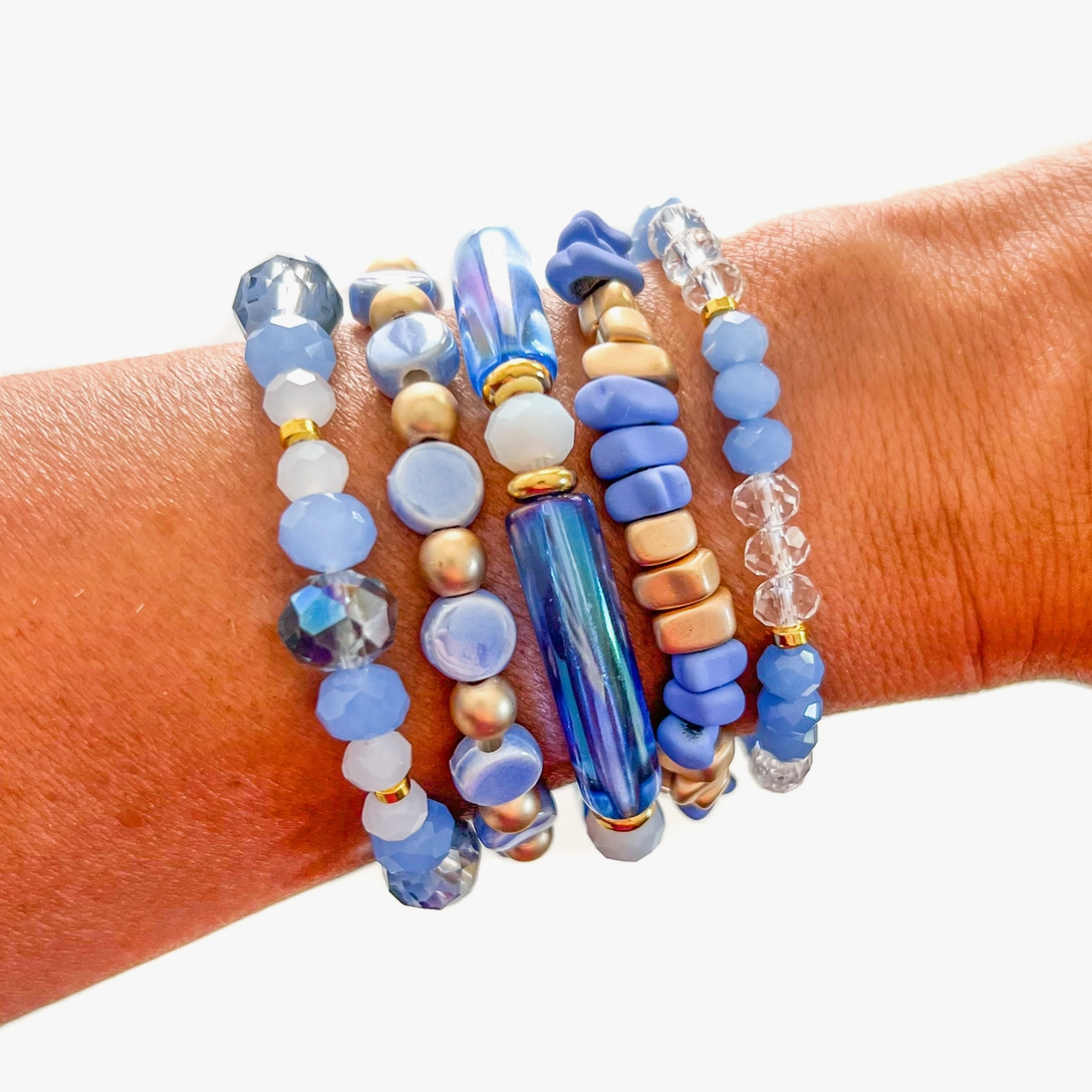 Periwinkle Stack of Bracelets