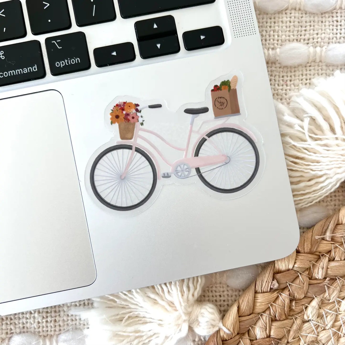 Pink Bike Sticker