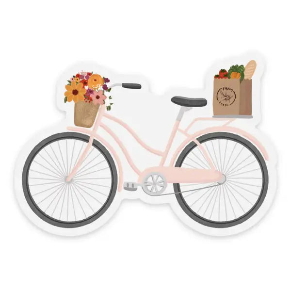 Pink Bike Sticker