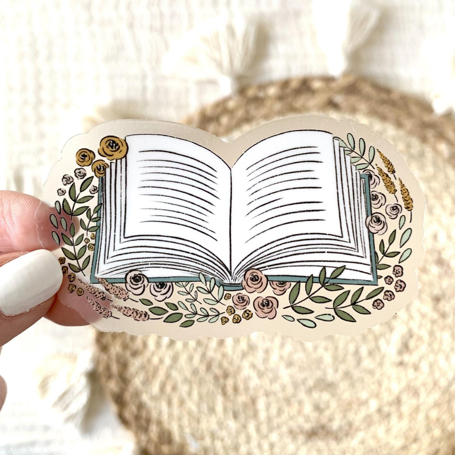 Open Book Sticker