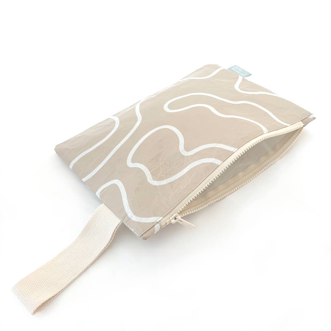 Zipper Pouch - Neutral Squiggles