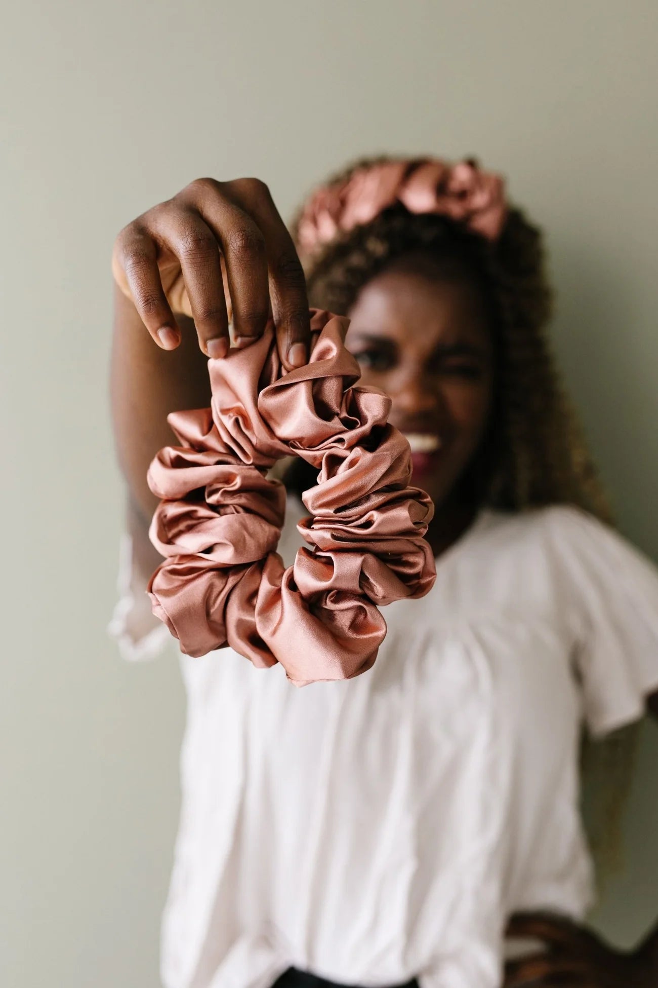 Elsa | Jumbo Satin Scrunchie