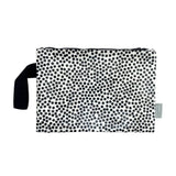 Zipper Pouch - Black & White Spots
