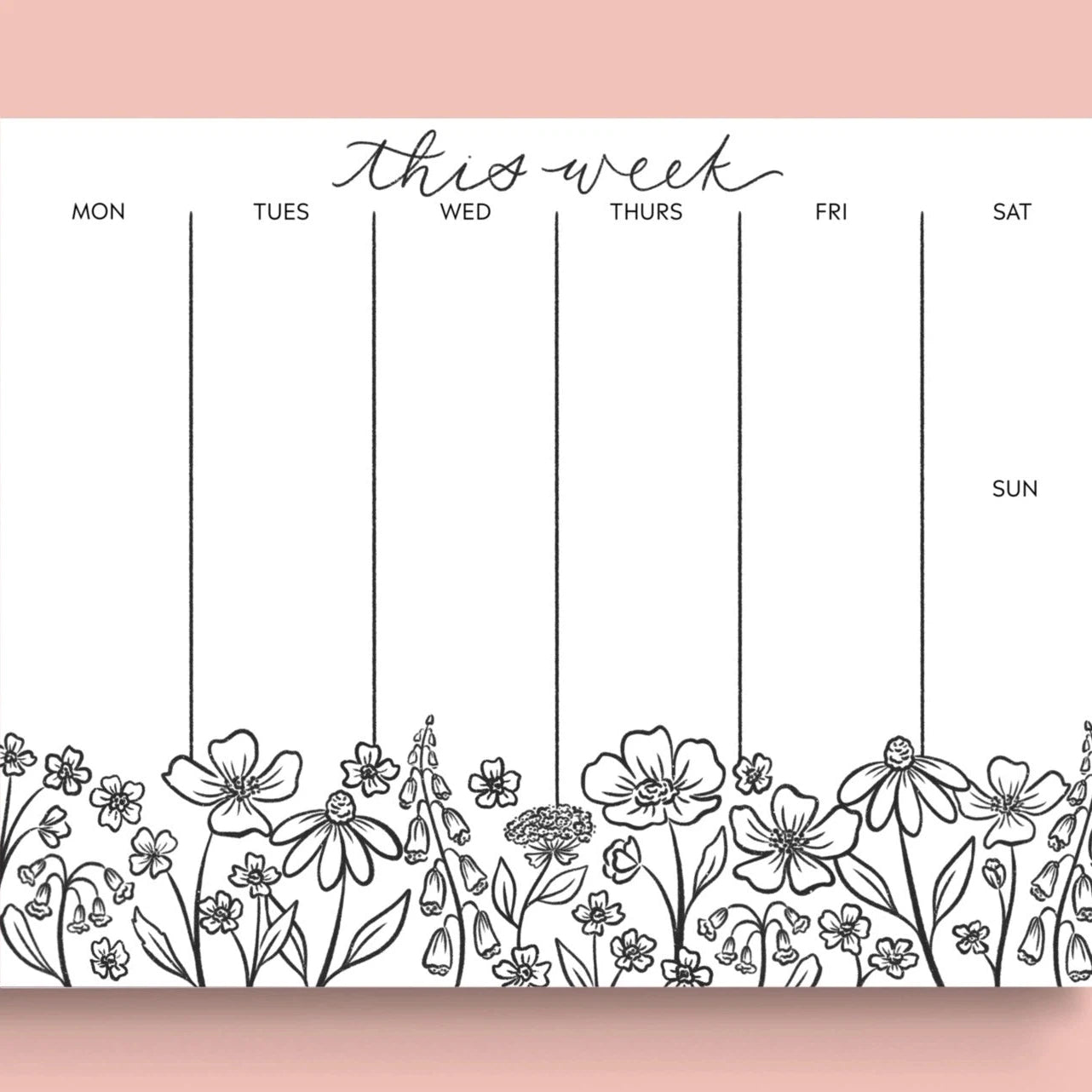Weekly Planner Notepad