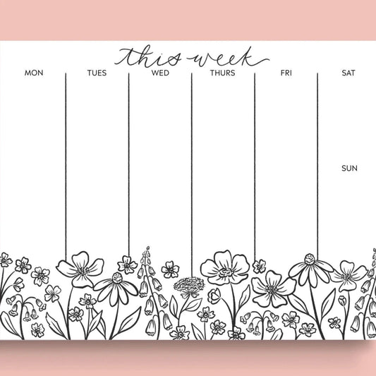 Weekly Planner Notepad-Boldness with a Bun