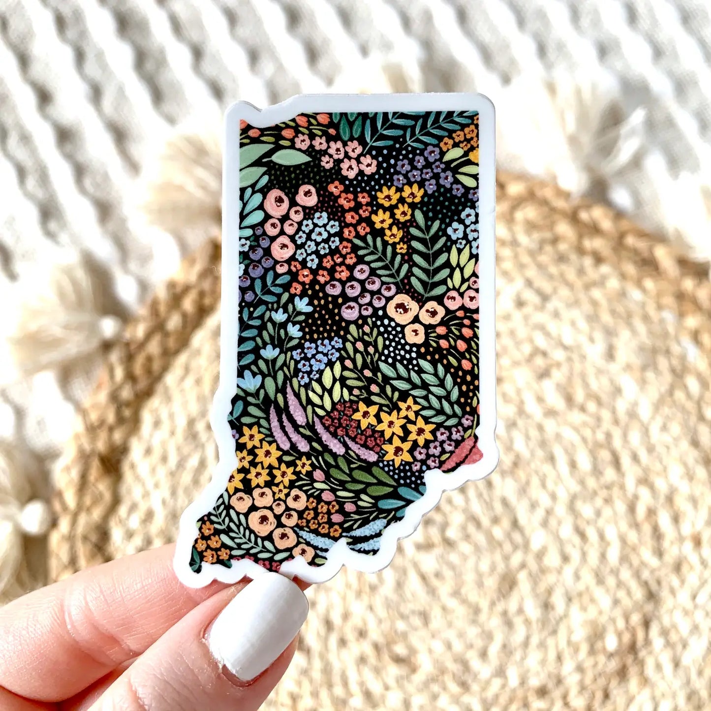 Indiana Floral Sticker