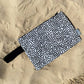 Zipper Pouch - Black & White Spots