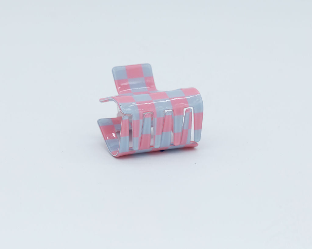 Jayden | Checkered Acrylic Claw Clip