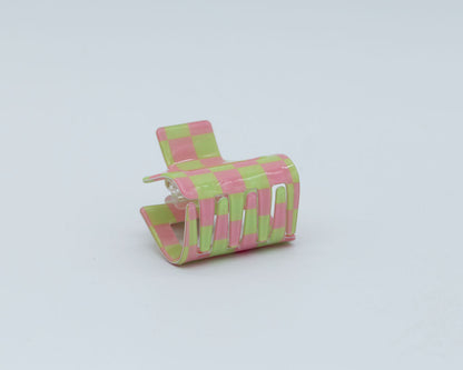 Jayden | Checkered Acrylic Claw Clip