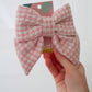 Andrea | Blush Tweed Bow