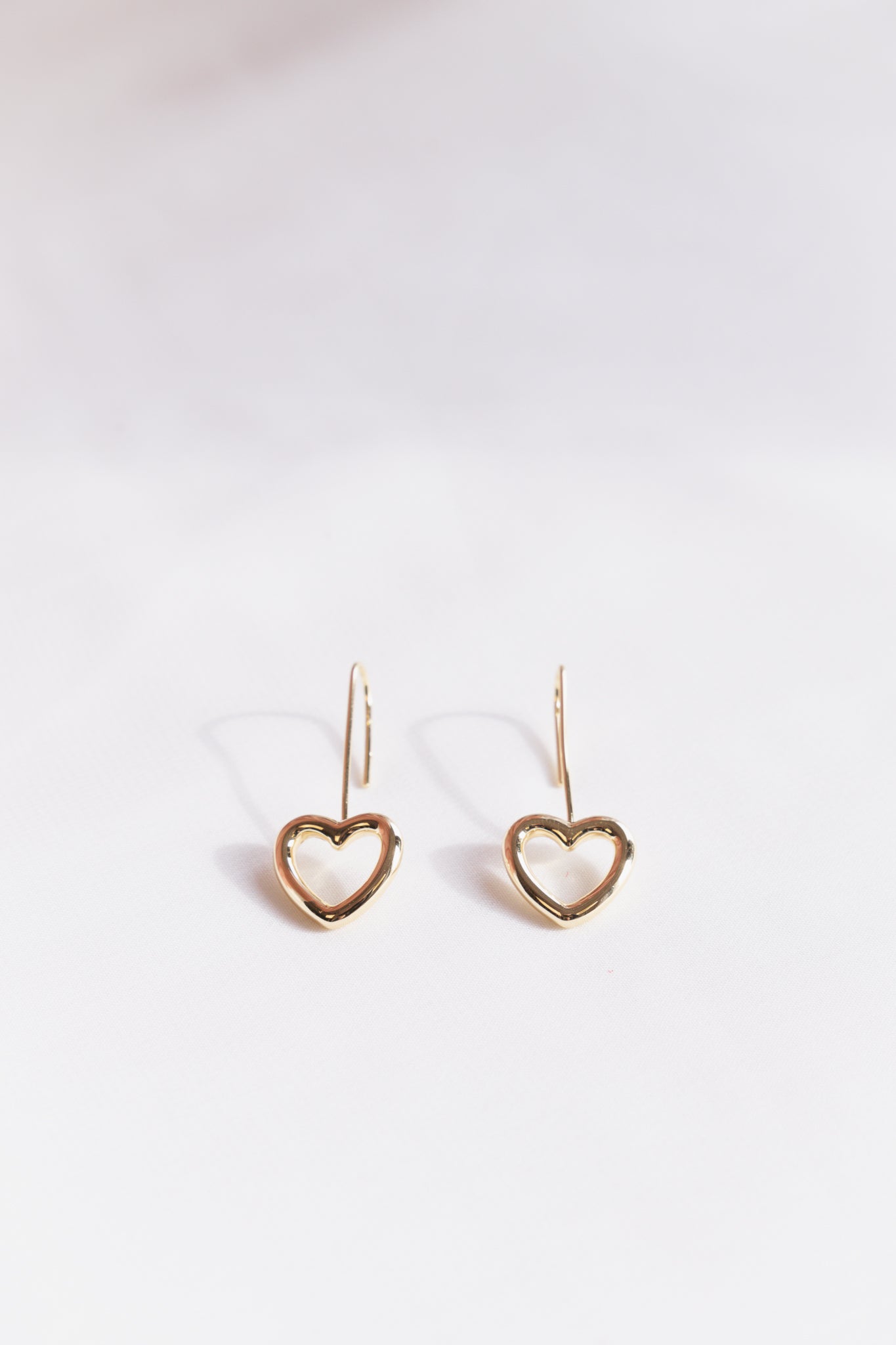 Tina | Drop Heart Earrings