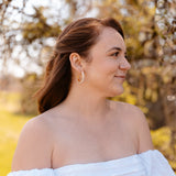Greta | Pearl Hoops