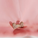 Cupid | Heart Druzy Studs