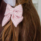 Andrea | Blush Tweed Bow