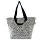Large Tote Bag - Black & White Spots