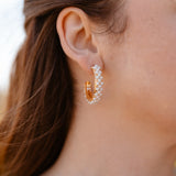 Greta | Pearl Hoops
