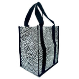 Market Tote Bag - Black & White Spots