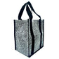 Market Tote Bag - Black & White Spots