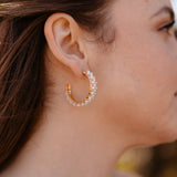Greta | Pearl Hoops