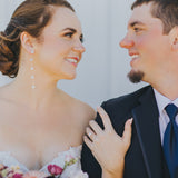 Mauve | Pearl Drop Studs