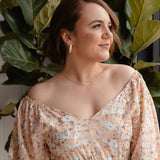 Clementine | Curved Bar Necklace