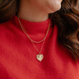 Marigold | Opal Heart Necklace