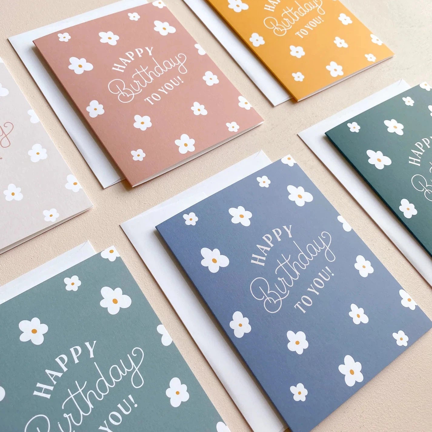 Daisy Birthday - Boxed Card Set-Boldness with a Bun