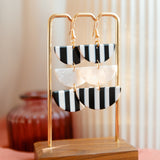 Kelly | Striped Acrylic Earrings