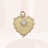 Marigold | Opal Heart Necklace