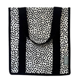 Market Tote Bag - Black & White Spots