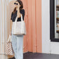 Market Tote Bag - Neutral Squiggles