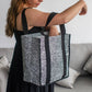 Market Tote Bag - Black & White Spots