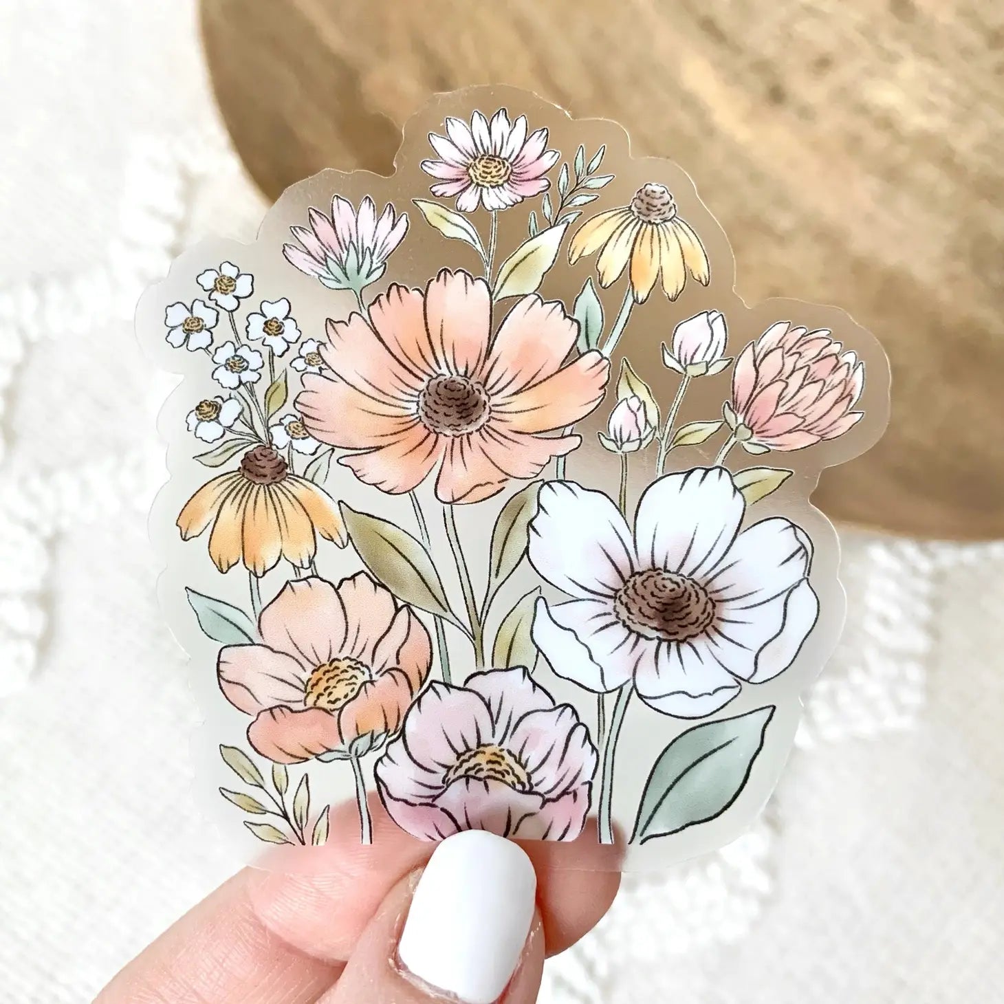 Wildflower Bunch Sticker-Boldness with a Bun